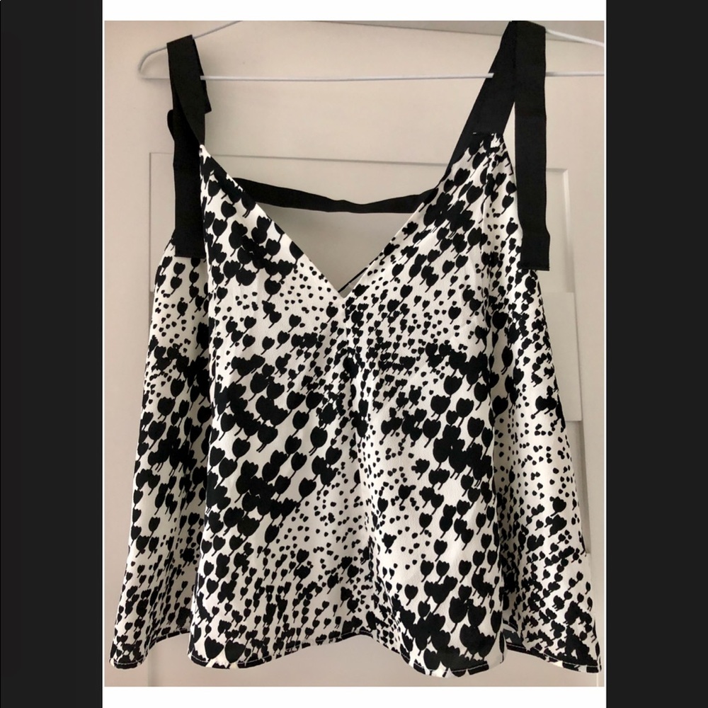 Zara printed going out top